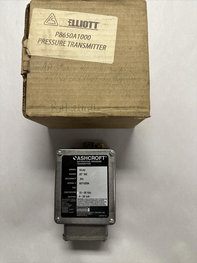 Ashcroft,IXLdp,differential pressure transmitter