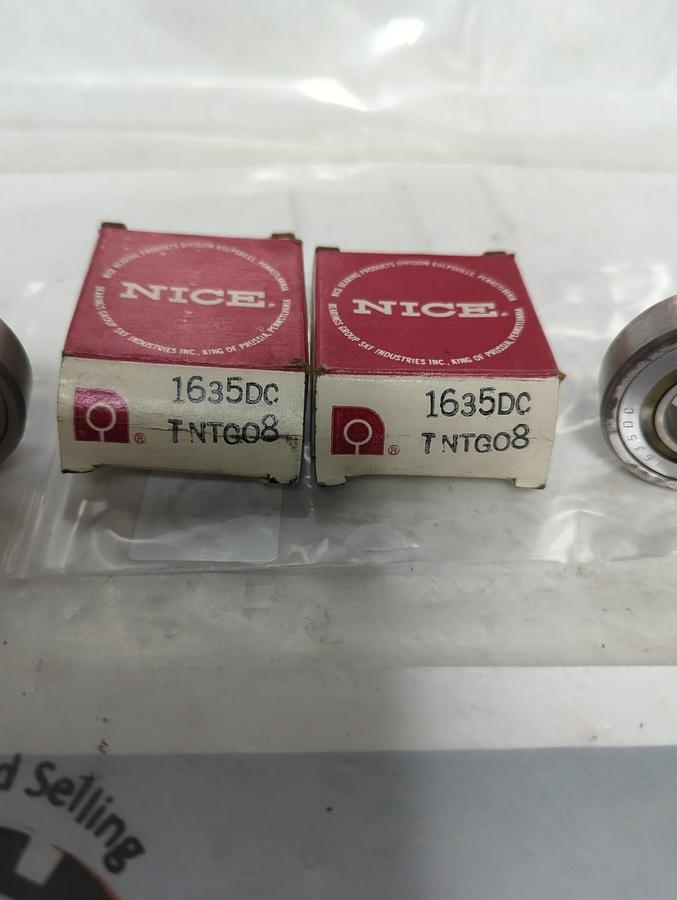 NICE,1635DC TNTG08,SEALED BALL BEARING LOT OF 2 NOS