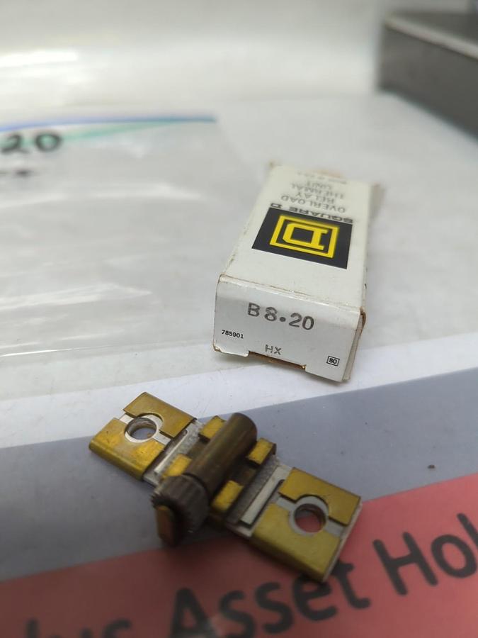 SQUARE D,B8.20,OVERLOAD HEATER ELEMENT LOT OF 2 NOS