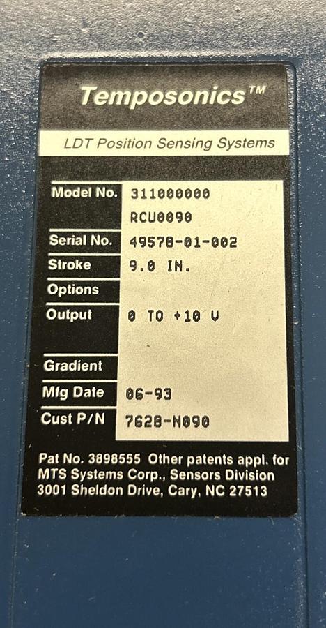 TEMPOSONICS,311000000-RCU0090,LTD POSITION SENSING SYSTEM NOS
