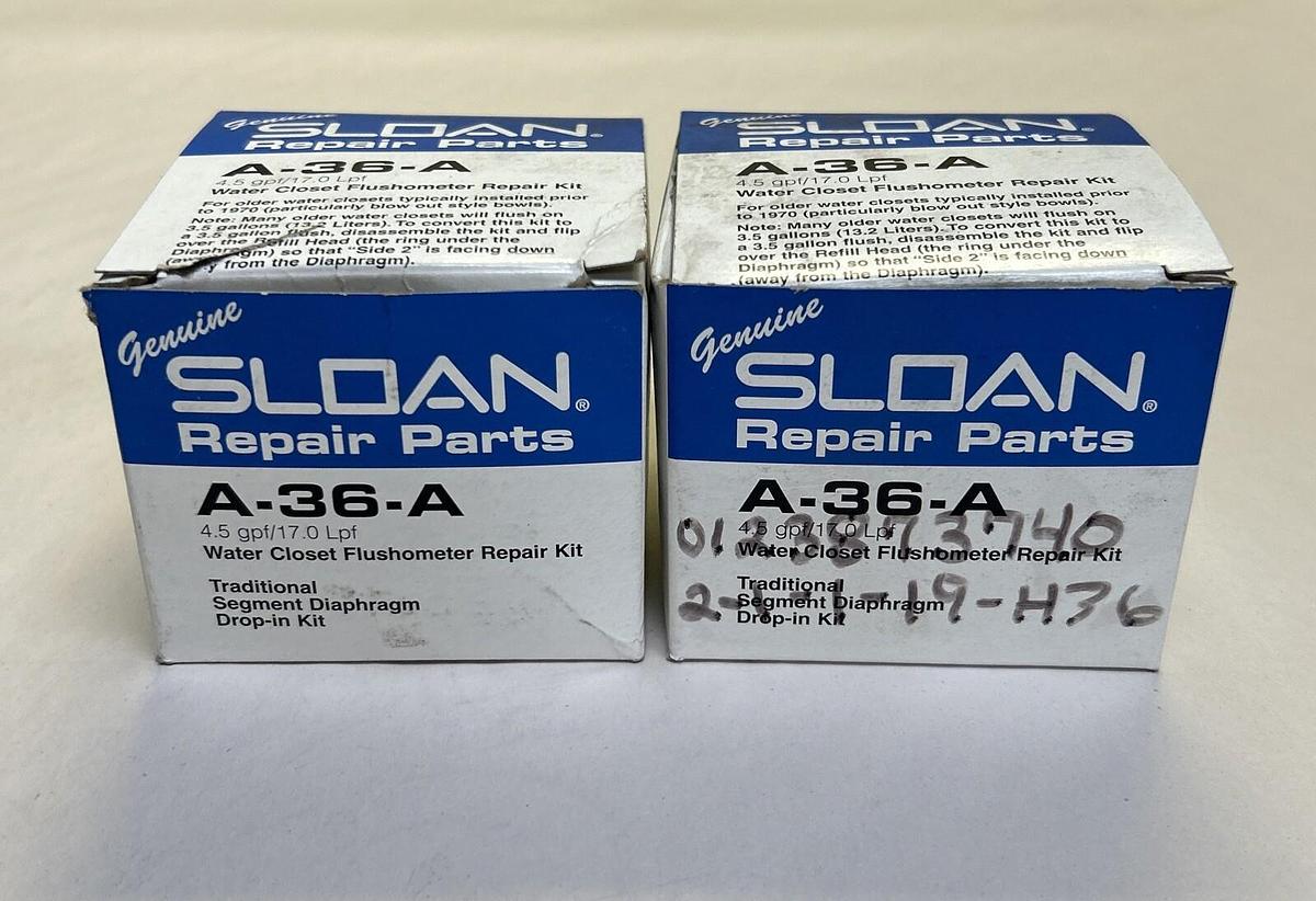 SLOAN,A-36-A,REPAIR KIT LOT OF 2 NOS