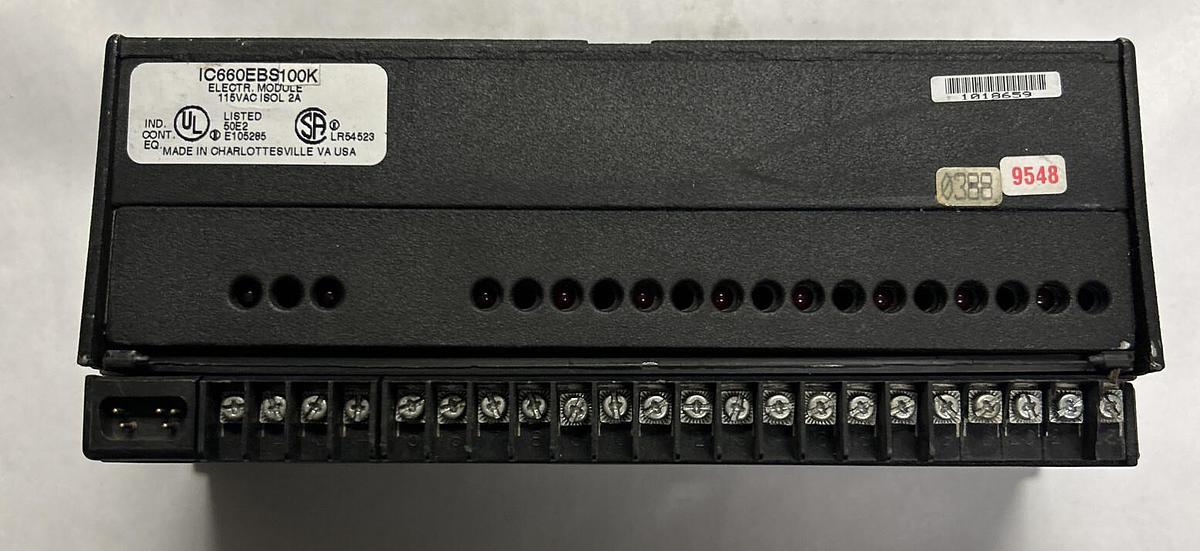 Used GE FANUC,IC660EBS100/IC660EBS100K, GENIUS BLOCK I/O MODULE