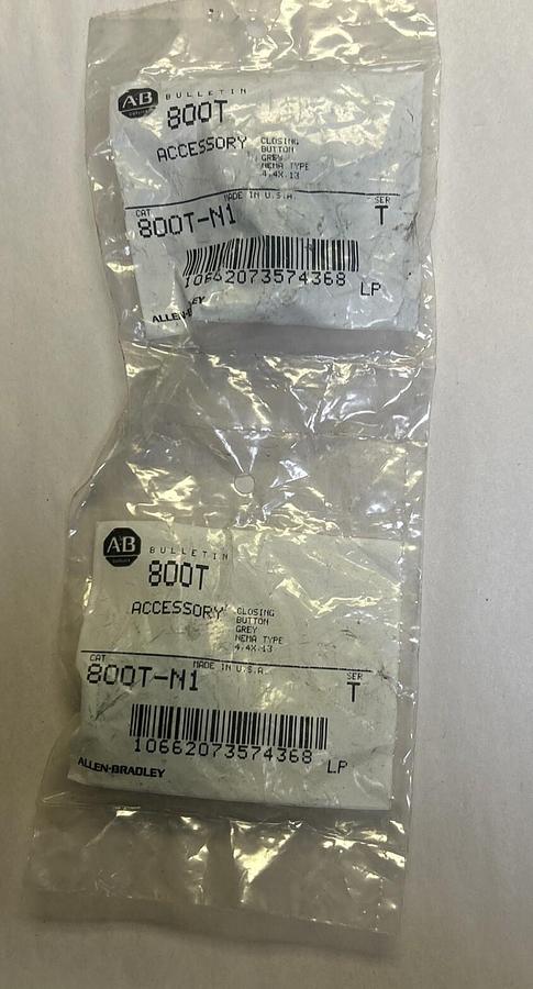 Used ALLEN BRADLEY,800T-N1,CLOSING BUTTON LOT OF 2 NOS