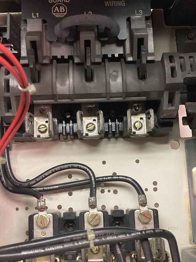 Used Allen-Bradley,2112B FVNR,12 Inch Size 1 FUSED MCC Bucket 480V 60Hz