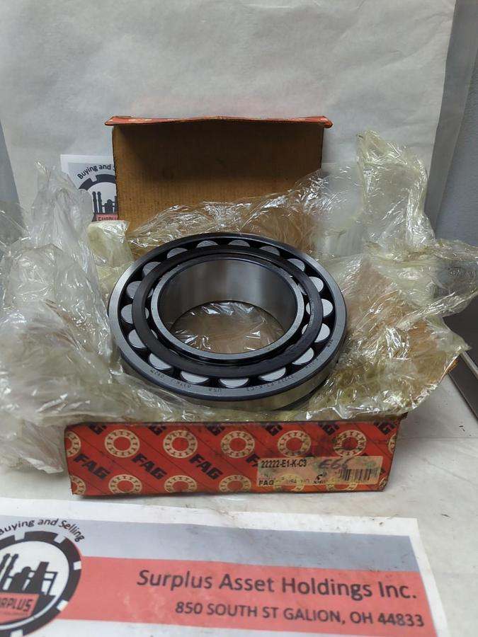 FAG,22222-E1-K-C3,SPHERICAL BALL BEARING NOS