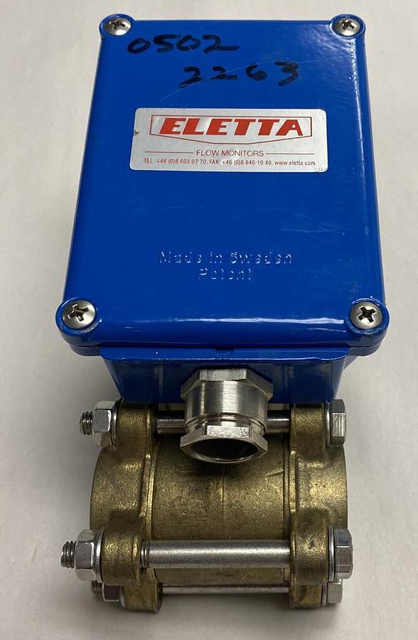 Eletta,V15-GL/FA 40-50021,Flow Monitor 16 Bar Max Press 1 INCH New no Box