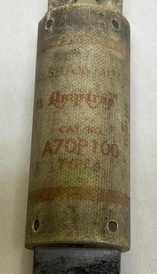 Used GOULD SHAWMUT,A70P100,FUSE 100A 700V
