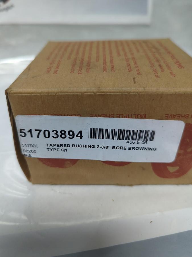 BROWNING,Q1 2-3/8,SPLIT TAPER BUSHING 2-3/8 INCH NOS