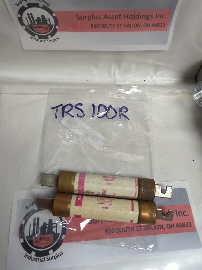 Used GOULD SHAWMUT,TRS100R,TRI-ONIC FUSE 100 AMP LOT OF 2 PRE-OWNED