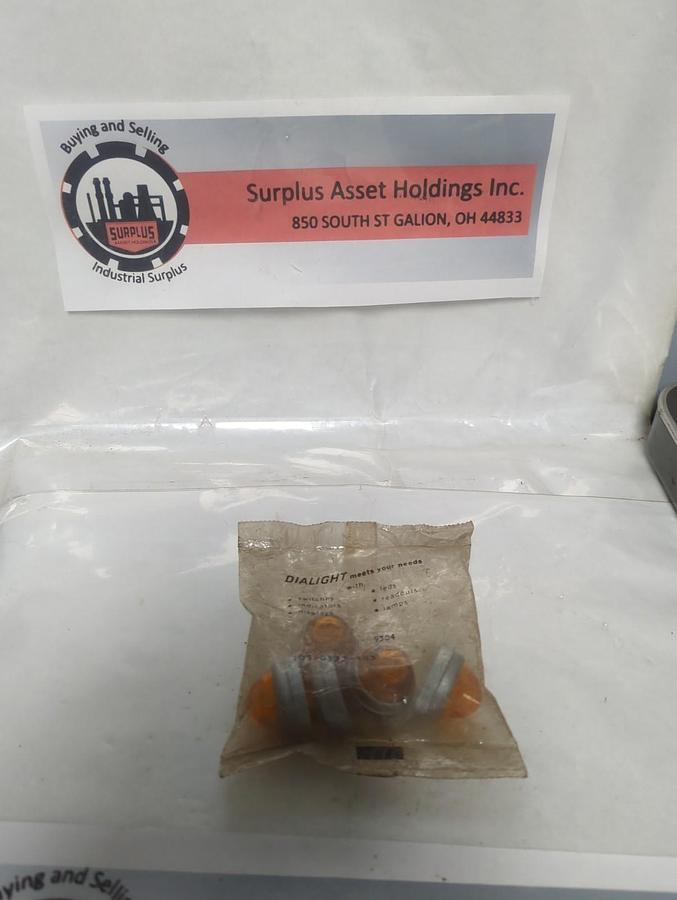DIALIGHT,9304,PANEL MOUNT AMBER PILOT LIGHT LENS PACK OF 5 NOS