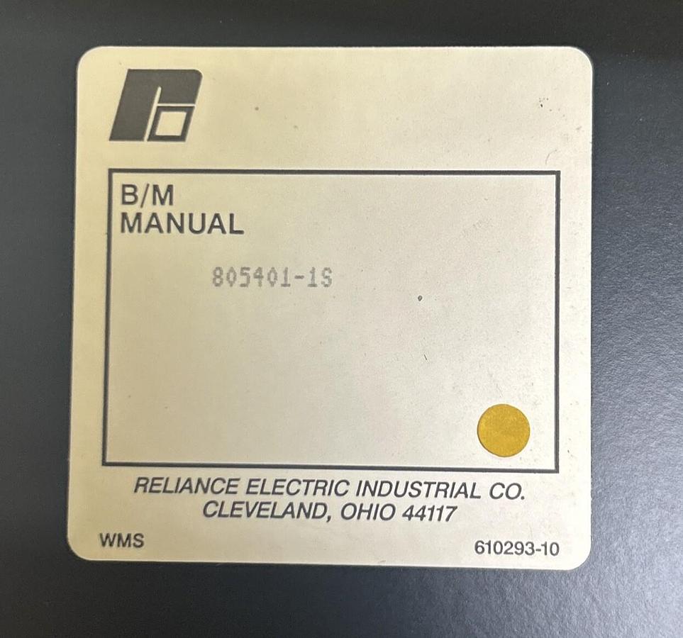 RELIANCE ELECTRIC,805401-1S,INTERFACE RACK MODULE NOS