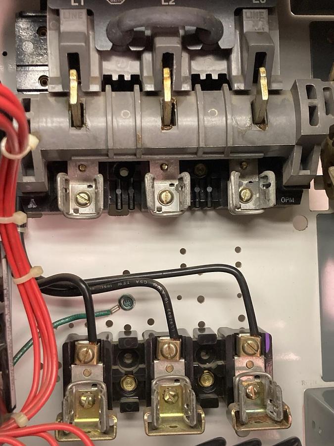 Used Allen Bradley,2112B,12 Inch Size 1 Fused MCC Starter Bucket 480V 60Hz