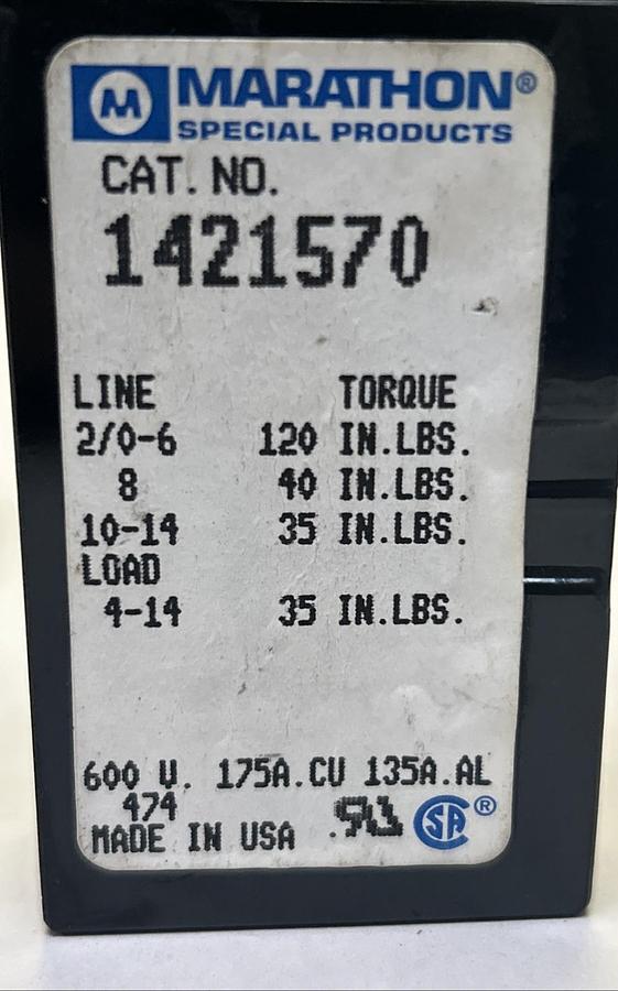 Used MARATHON,1421570,POWER TERMINAL BLOCK LOT OF 2