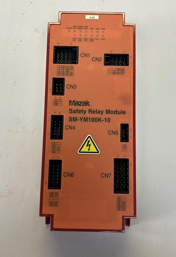 Used MAZAK,SM-YM100K-10,SAFETY RELAY MODULE