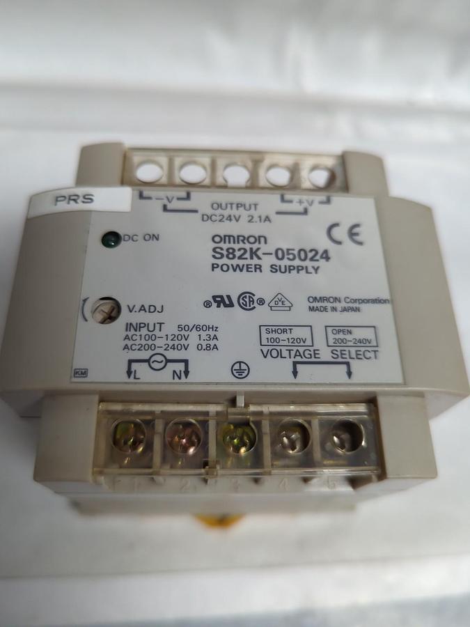Used OMRON,S82K-05024,POWER SUPPLY OUTPUT DC24V 2.1A PRE-OWNED