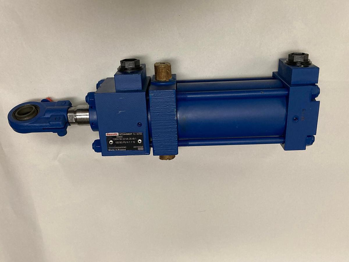 Used Rexroth,C80H-50-22-NA-25-49-1 100-BG-PU-N-1-1-10,Hydraulic Cylinder