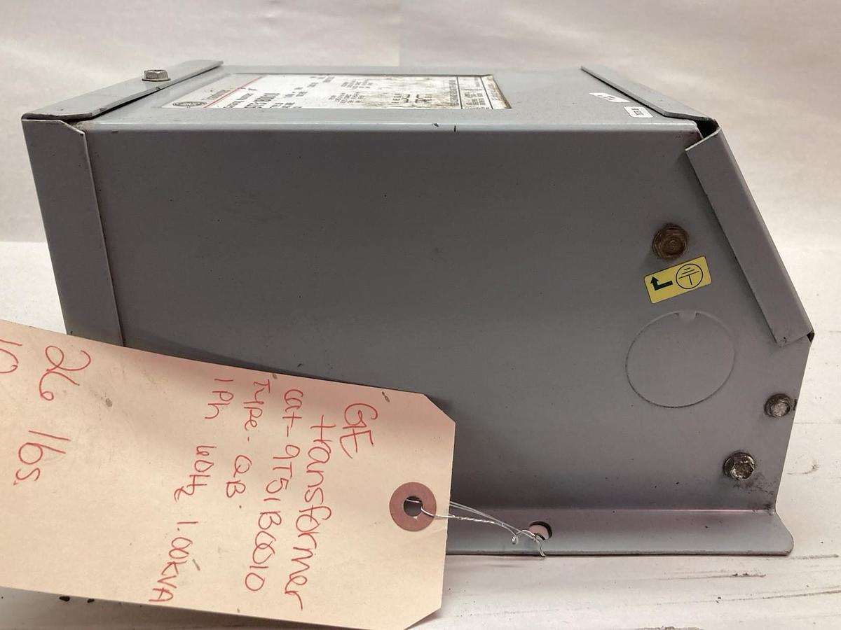 Used GE,9T51B0010,1-Phase Transformer Type QB 1.00kVA 60Hz Class 180