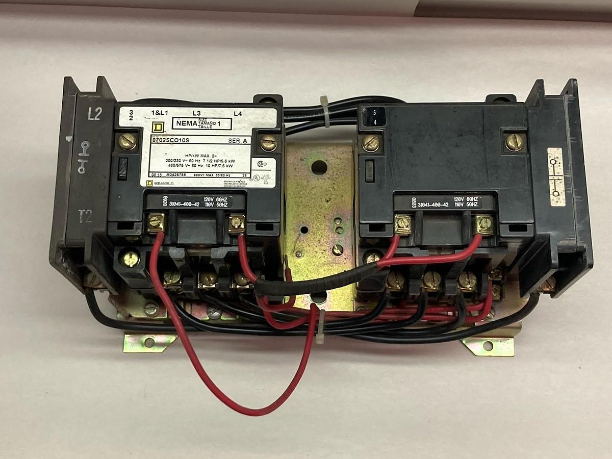 Used Square D,8702SCO10S,Nema Size 1 Magnetic Starter
