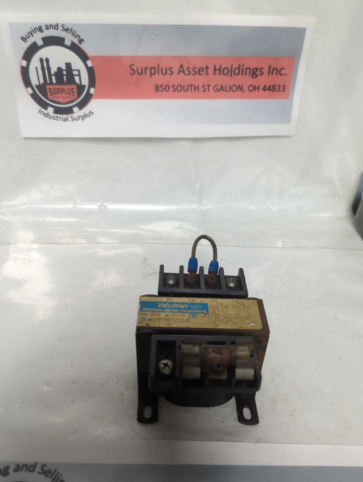 Used VALUTRAN,V050BTZ13JK,INDUSTRIAL TRANSFORMER KVA .050 50/60HZ PRE-OWNED