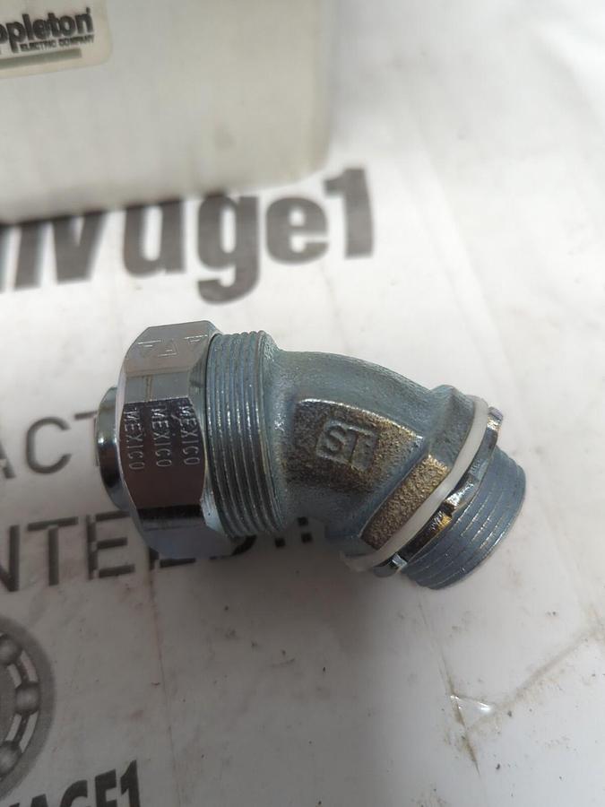APPLETON,ST4575,3/4 INCH 45 DEG LIQUID TIGHT CONNECTORS BOX OF 25 NEW