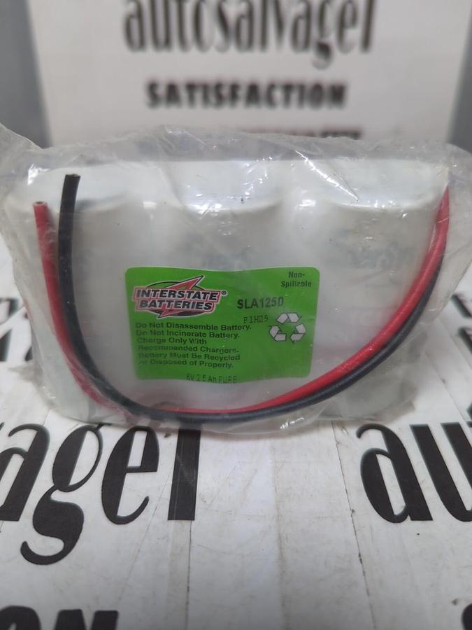 INTERSTATE BATTERIES,SLA1250 F1H25,3-CELL BATTERY NOS