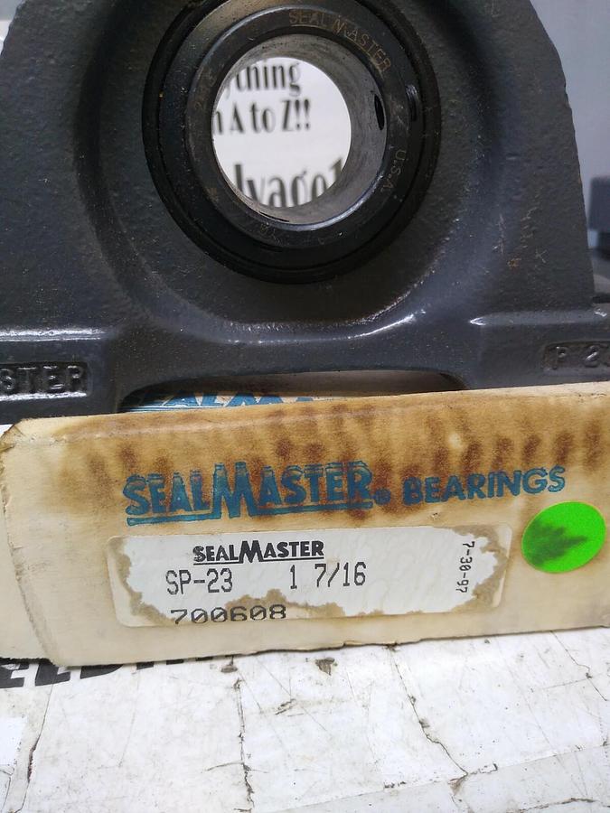 SEALMASTER,SP-23,PILLOW BLOCK BEARING 1-7/16 IN BORE NOS