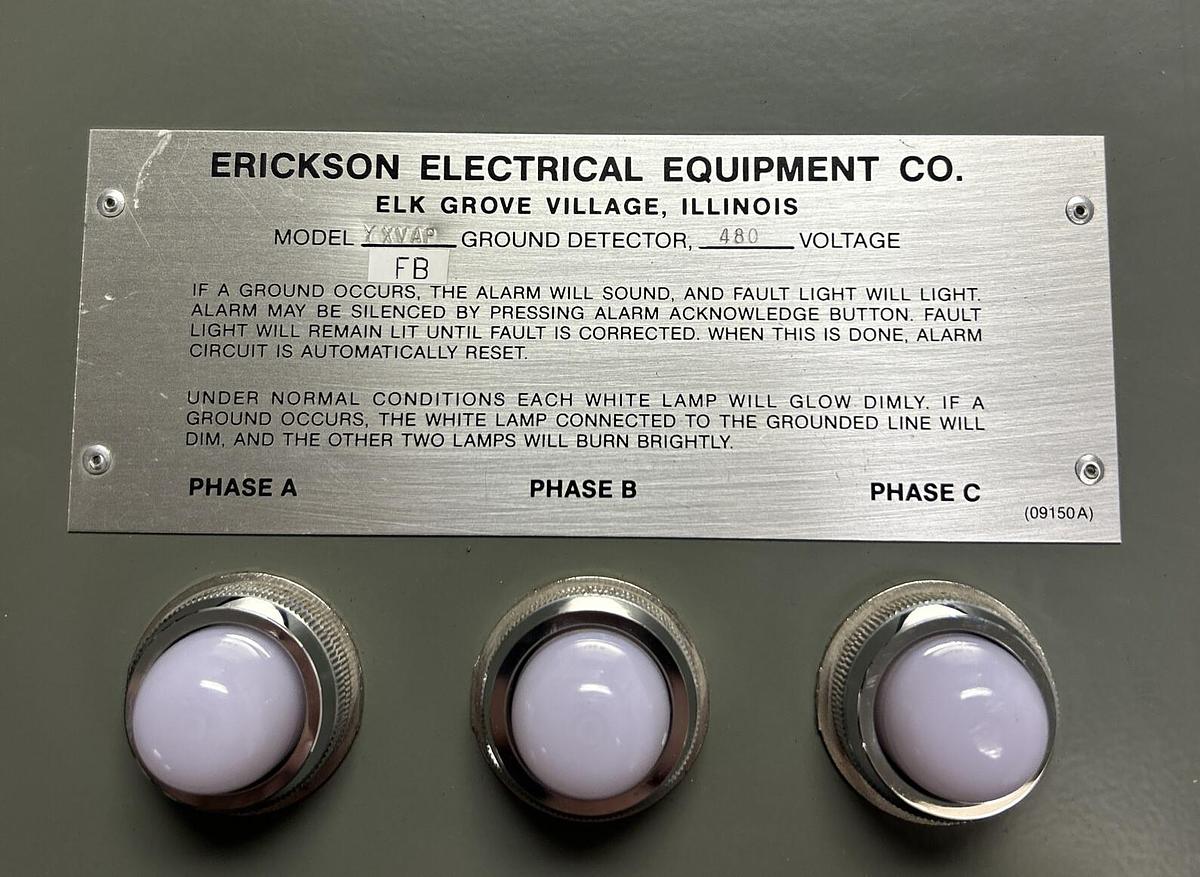 Used ERICKSON,YXVAP-480,FIRE ALARM 480V .09A