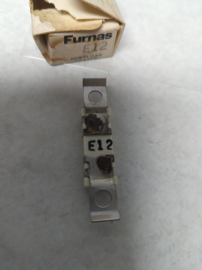 FURNAS,E12,THERMAL OVERLOAD HEATER ELEMENT LOT OF 2 NOS