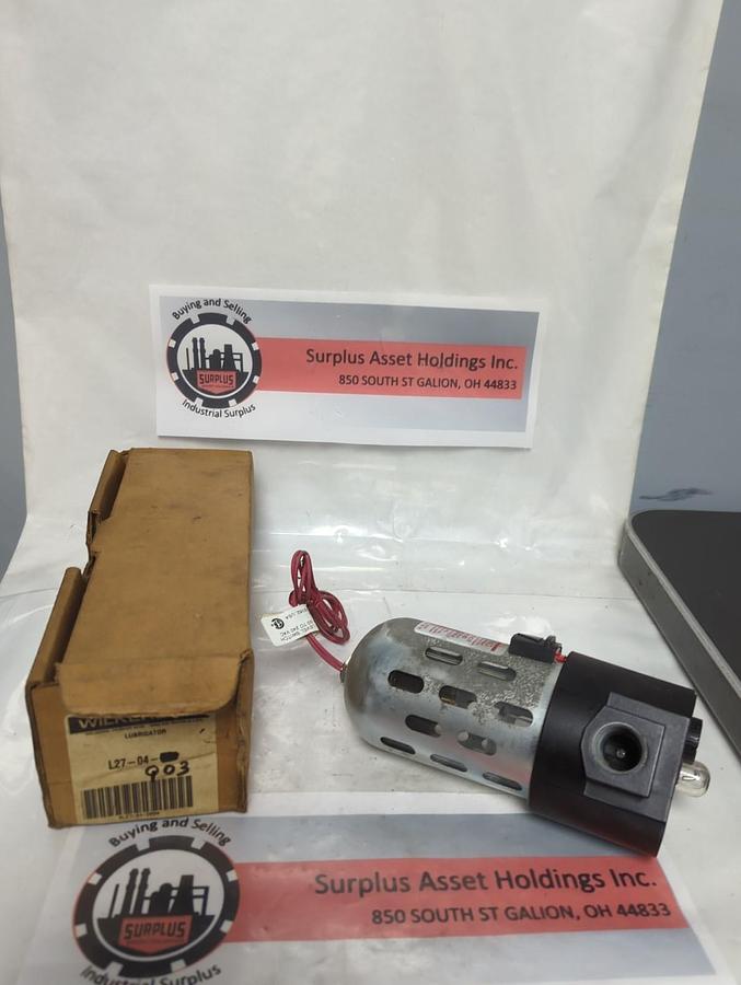 WILKERSON,L27-04-Q03,GEM SERIES LUBRICATOR WITH LEVEL SWITCH NOS