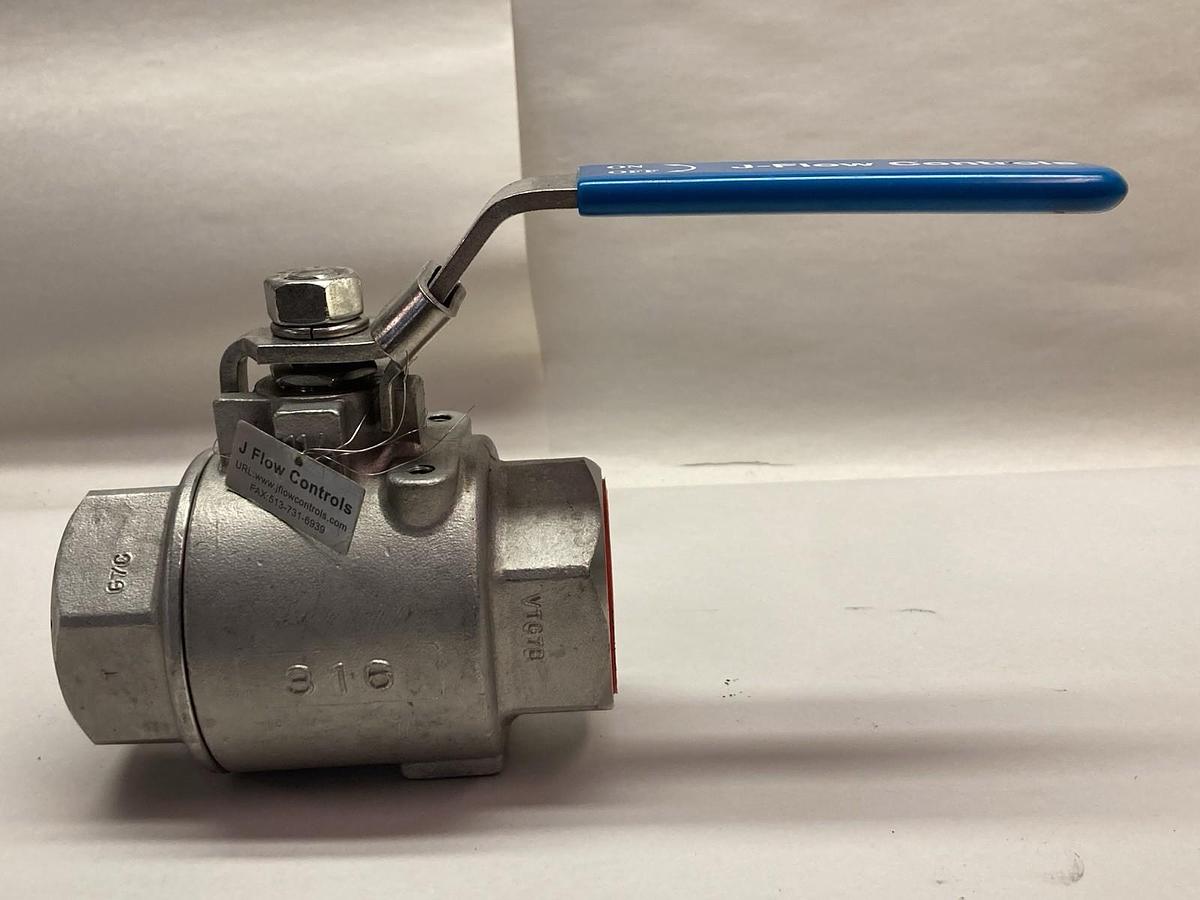 Used J-Flow Controls,316 VTG75,Ball Valve 2 Inch Bore 2000 WOG