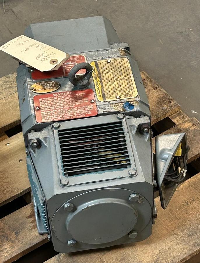 Used BALDOR,D1803R,DC MOTOR 3HP 1750RPM 180VDC FR DC0189ATY