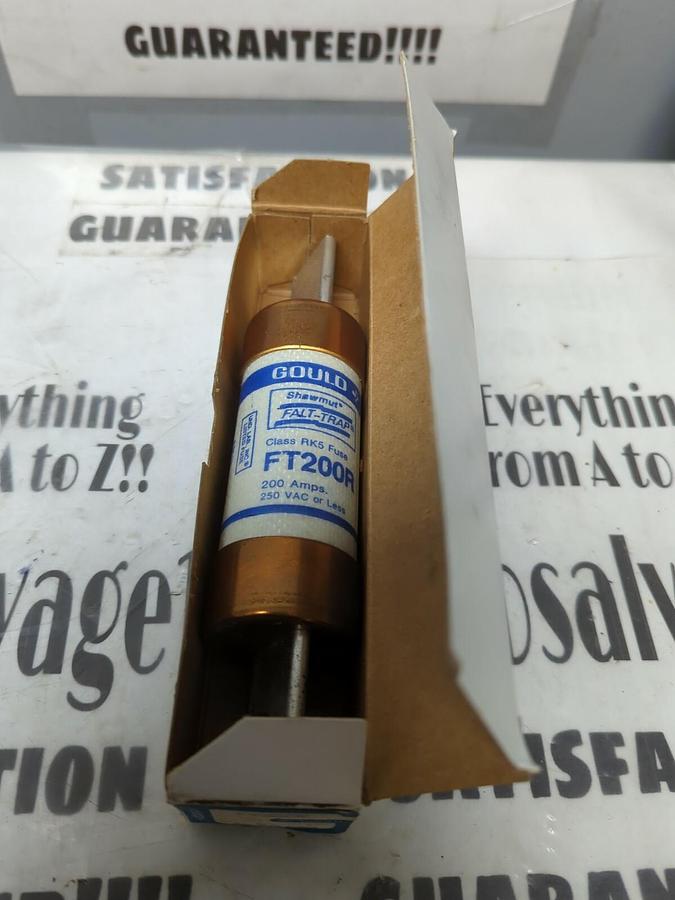 GOULD SHAWMUT,FT200R,CLASS RK FALT-TRAP FUSE 200 AMP 250 V NOS