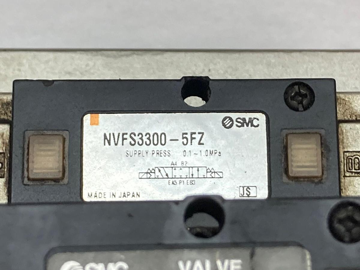 Used SMC,NVFS3200-5FZ,4-Slot Manifold