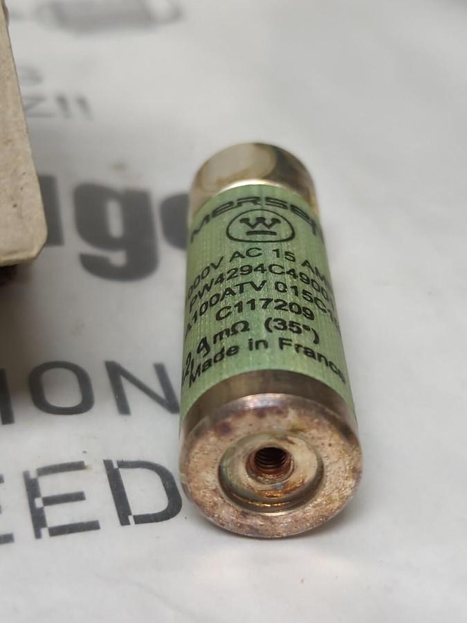 MERSEN,PW4294C49001,CAPACITOR FUSE ASSEMBLY 1000V AC 15 AMPS