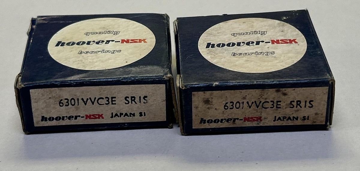 NSK,6301VVC3E,DEEP GROOVE BALL BEARING LOT OF 2 NOS