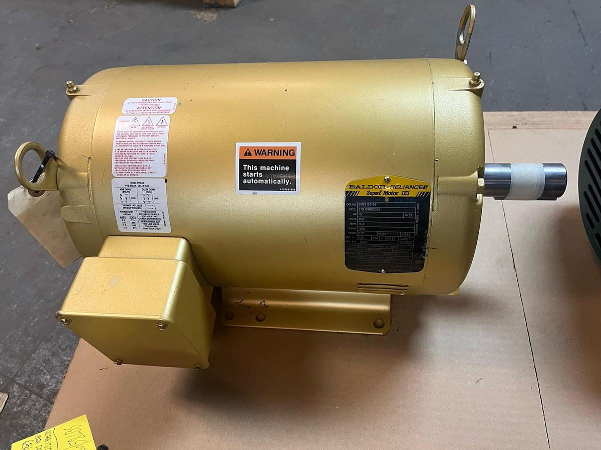 Used BALDOR,EM3313T-58,MOTOR 10HP 400V 3PH 1460RPM 215T