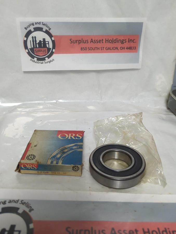 ORS,6208 2RS C3,RUBBER SEALED DEEP GROOVE BALL BEARING NOS