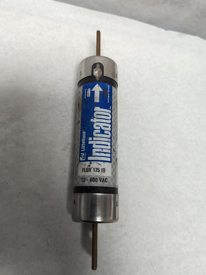 Used LITTELFUSE,FLSR175ID,INDICATOR 175 AMP FUSE PRE-OWNED