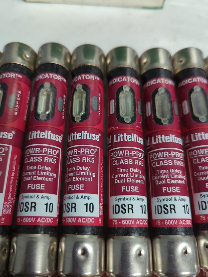 LITTELFUSE,IDSR10,INDICATOR 10 AMP FUSES BOX OF 10 NOS