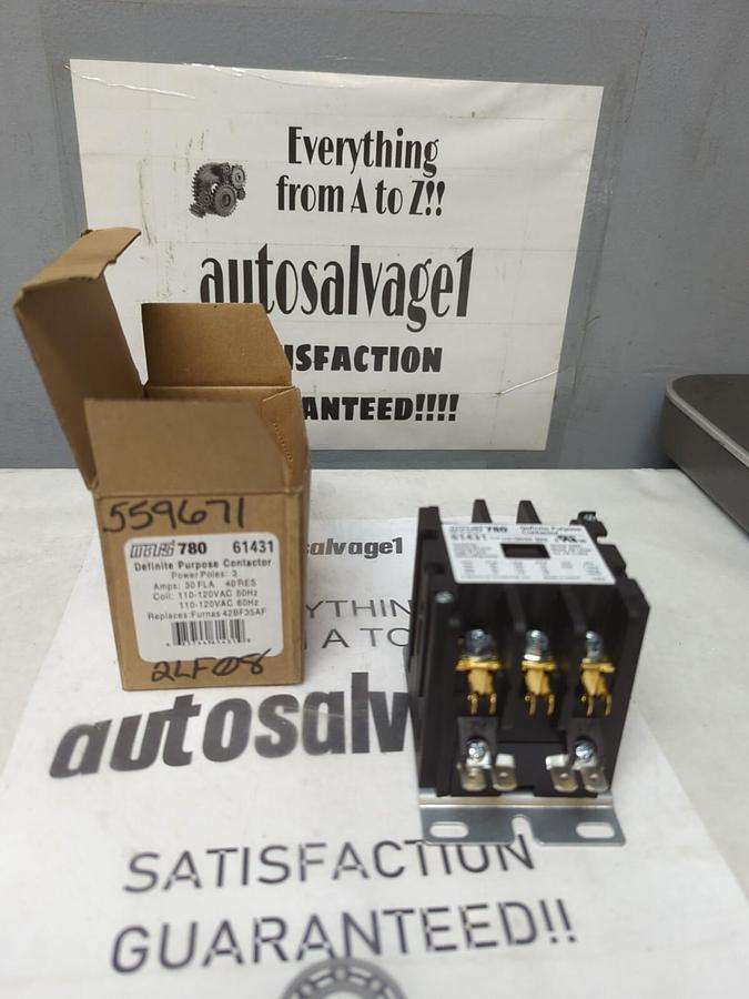 MARS 780,61431,DEFINITE PURPOSE CONTACTOR 3 POLE NOS