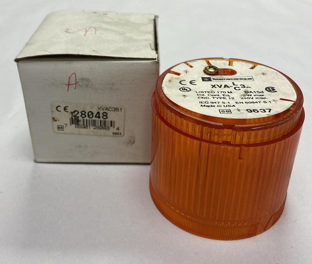 Telemecanique,XVA-C351,Orange Stack Light XVA-LC3 NOS