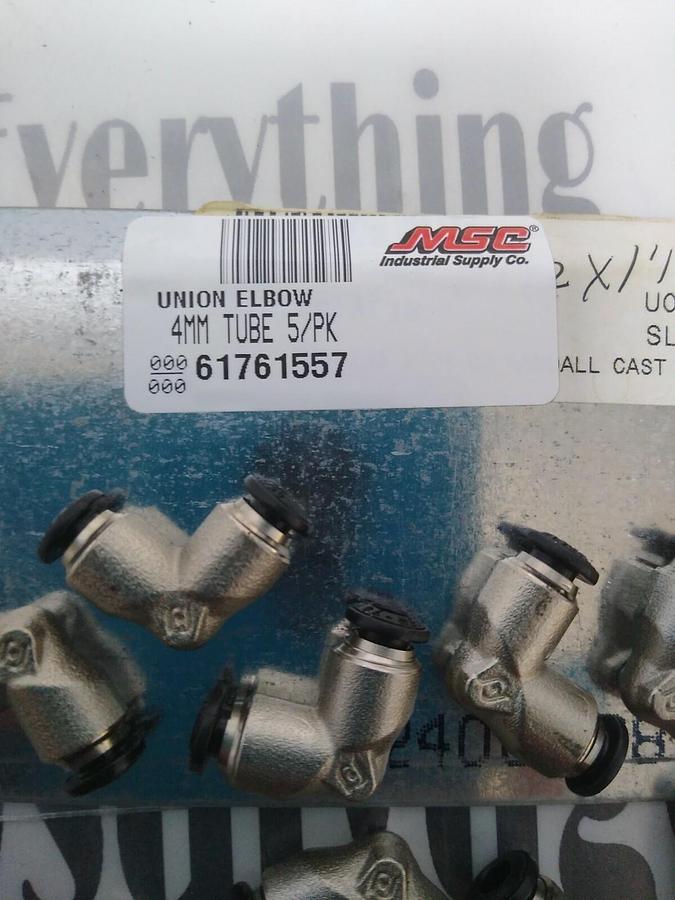 UNBRANDED,61761557,TUBE UNION ELBOW 4MM OD NICKLE PLATED BRASS LOT OF 13 NOS