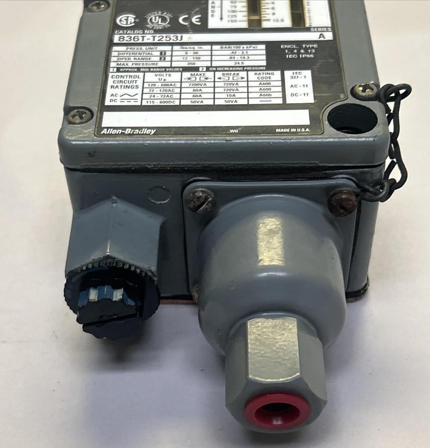 Used ALLEN BRADLEY,836T-T253J,PRESSURE SWITCH