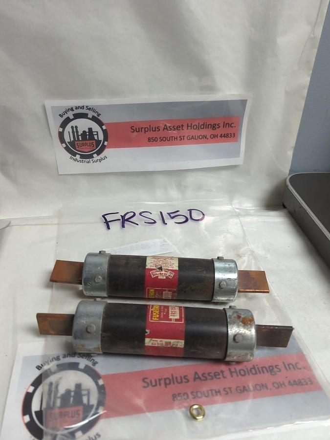 Used COOPER BUSSMANN,FRS-150,FUSETRON FUSE 150 AMP LOT OF 2 PRE-OWNED