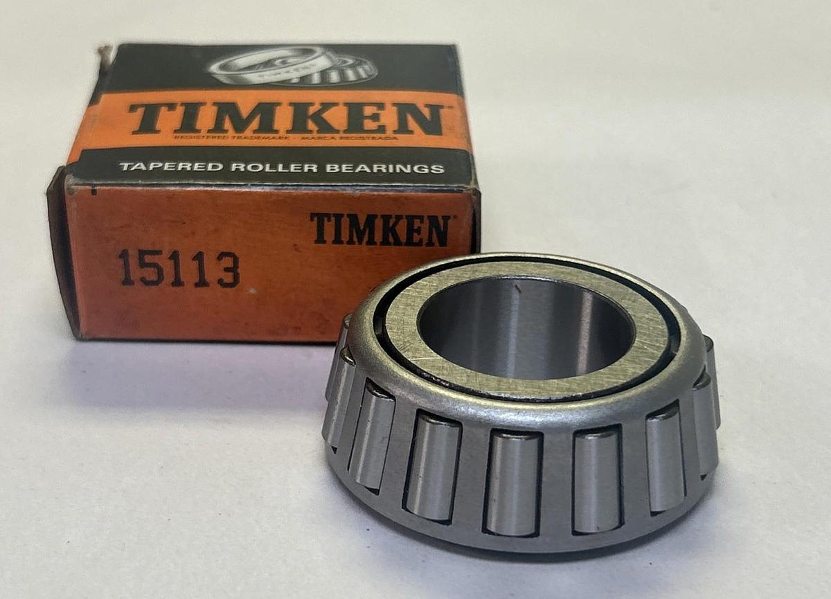 Used TIMKEN,15113,TAPERED ROLLER BEARING CONE NEW