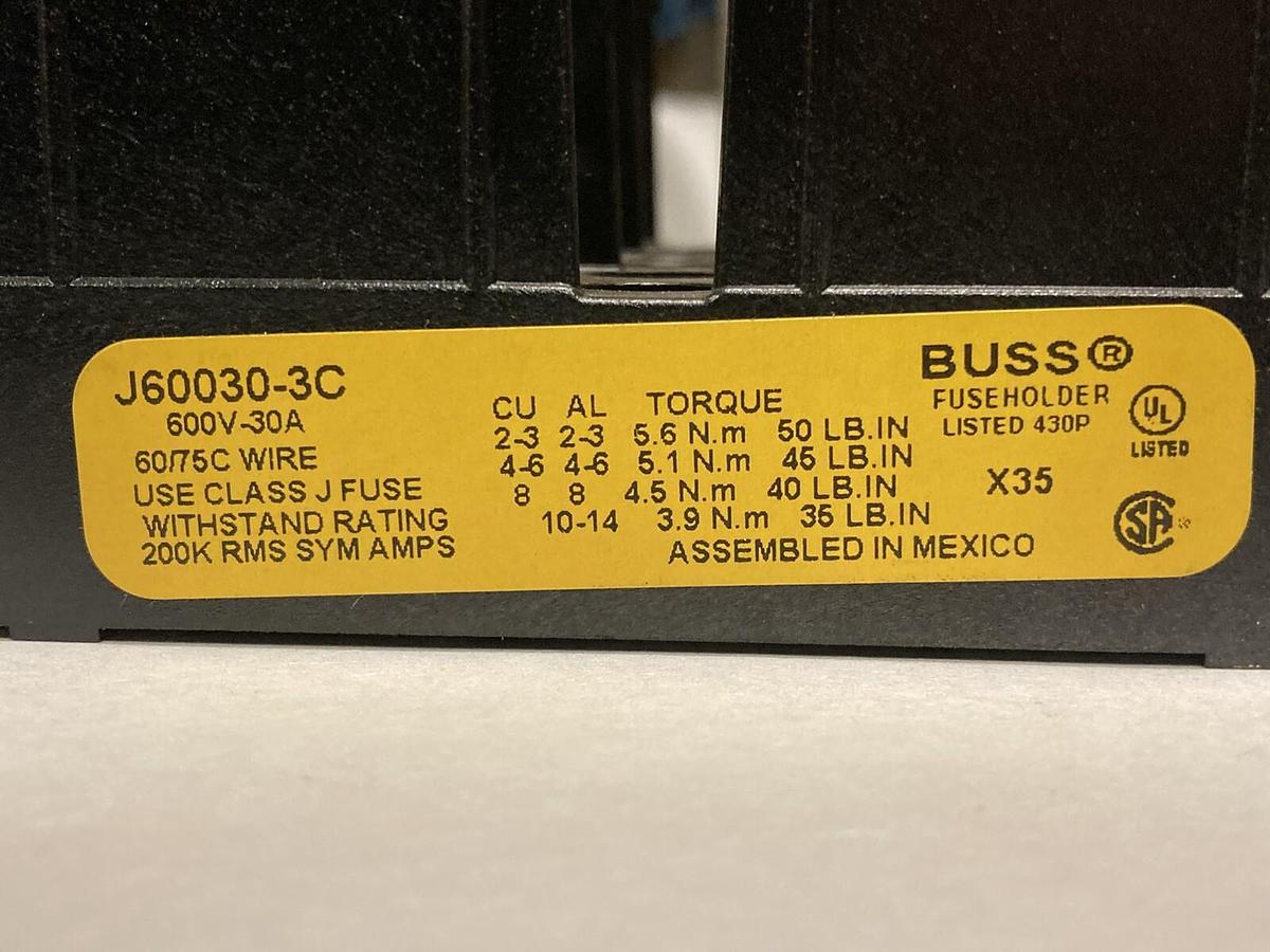 Buss,J60030-3C,Fuse Holders.