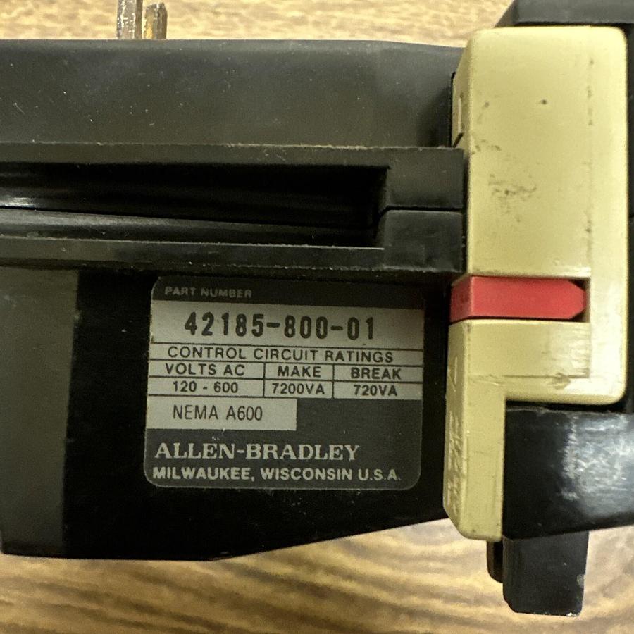 Used Allen Bradley,42185-800-1,Thermal Overload Relay