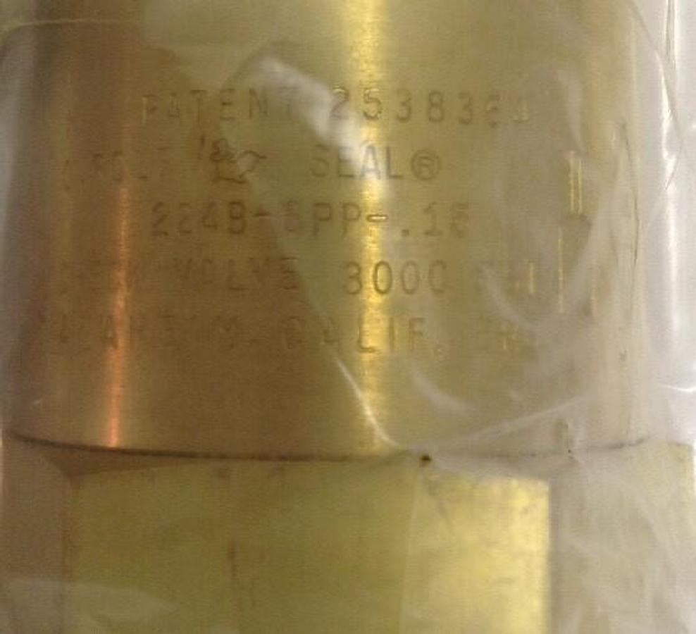 Circle Seal Controls,224B-6PP-.15,Check Valve 3000 PSI