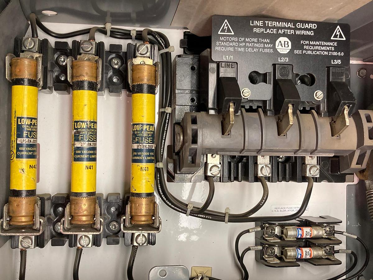 Used Allen Bradley,2100 2106,20 Inch Size 1 Fused MCC Reversing Starter Bucket