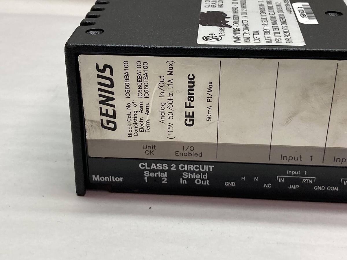 Used Fanuc,IC660BBA100, Genius Block I/O Module